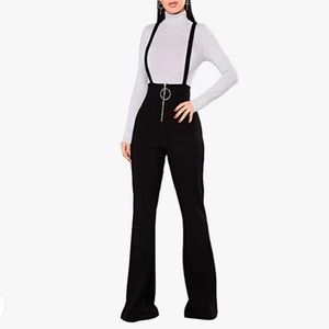 Women's Stretchy High Waisted Wide Leg Flare Pants